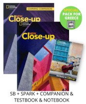 NEW CLOSE-UP A2 SPECIAL PACK FOR GREECE (SB + SPARK + COMPANION TESTBOOK NOTEBOOK)