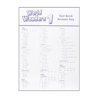 WORLD WONDERS 1 TEST ANSWER KEY