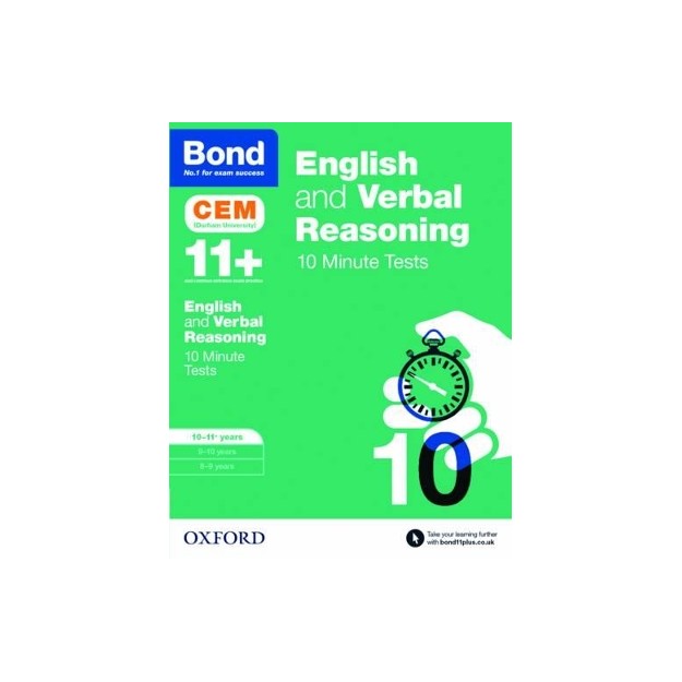 BOND 11+ ENGLISH AND VERBAL REASONING 10 MINUTE TESTS
