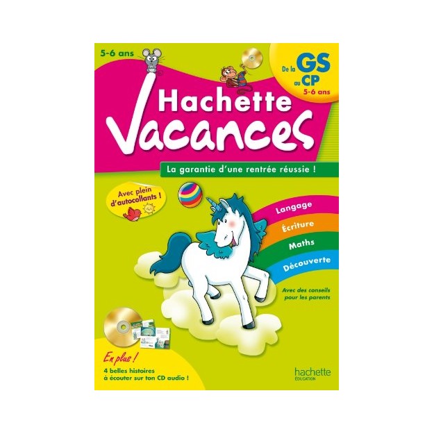 HACHETTE VACANCES DE LA GS AU CP