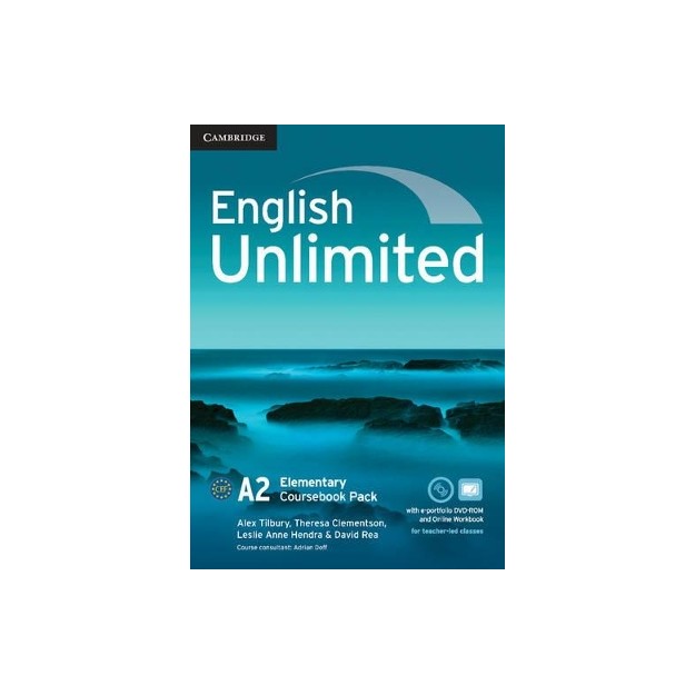ENGLISH UNLIMITED A2 ELEMENTARY SB (+ E-PORTFOLIO) AND ONLINE WB PACK