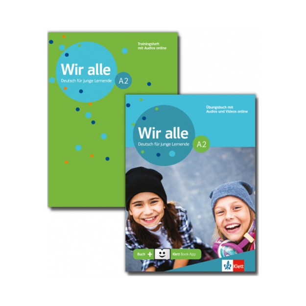 WIR ALLE A2 UBUNGSBUCH (+AUDIOS-ONLINE+KLETT BOOK-APP+TRAINNINGSHEFT)