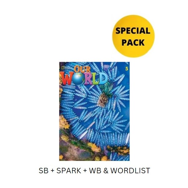 OUR WORLD 5 SPECIAL PACK FOR GREECE (SB + SPARK + WB   WORDLIST) BRIT. ED 2ND ED