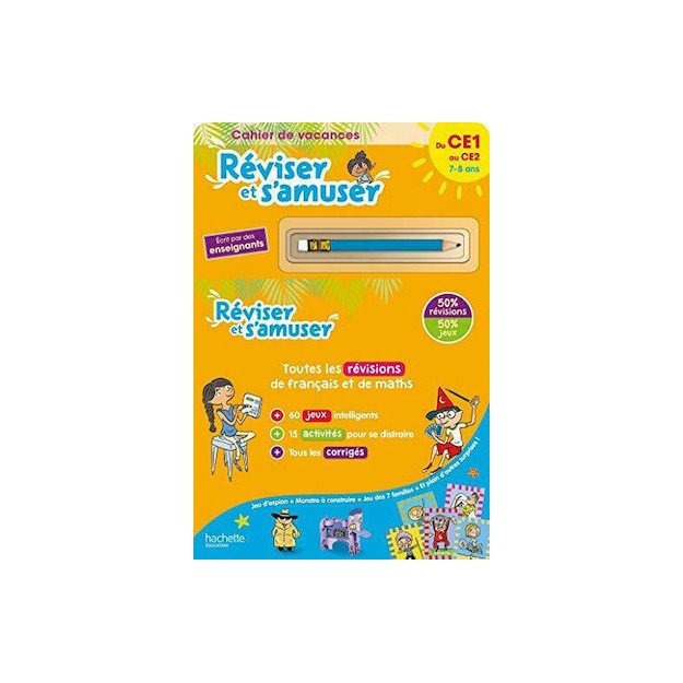 CAHIER DE VACANCES REVISER ET SAMUSER DU CE1 AU CE2 (7-8 ANS)