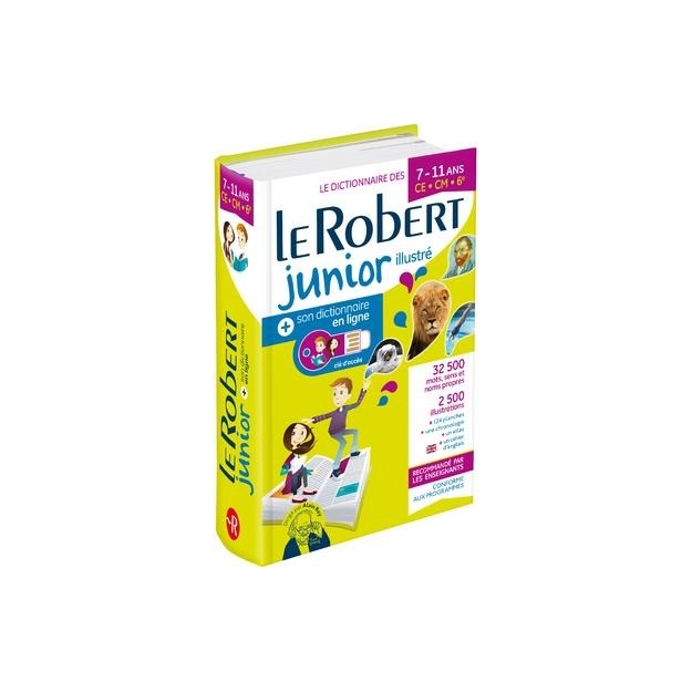 LE ROBERT JUNIOR ILLUSTRE ET SON DICTIONNAIRE EN LIGNE + CLE