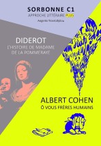 SORBONNE C1 APPROCHE LITTERAIRE 2021 (HISTOIRE DE MME DE LA POMMERAY - O VOUS,FRERES HUMAINS)