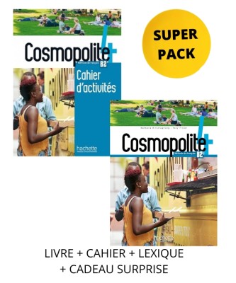 COSMOPOLITE 4 SUPER PACK (LIVRE + CAHIER + LEXIQUE + CADEAU SURPRISE)