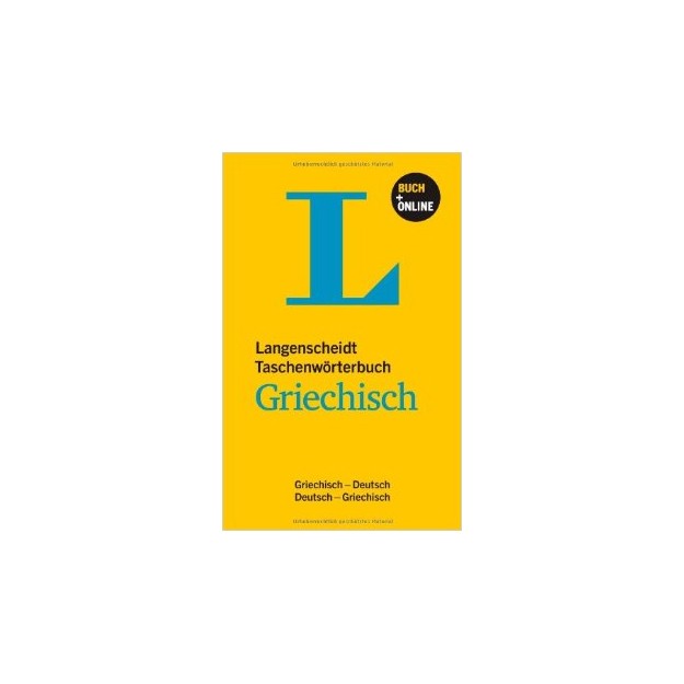 LANGENSCHEIDT TASCHENWORTERBUCH DEUTSCH-GRIECHISCH   GRIECHISCH-DEUTSCH 2013 N/E FL