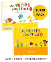 LES PETITS LOUSTICS 1 SUPER PACK (LIVRE + CAHIER + CADEAU SURPRISE)