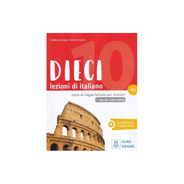 DIECI LEZIONI DI ITALIANO A2 LIBRO (+ E-BOOK)