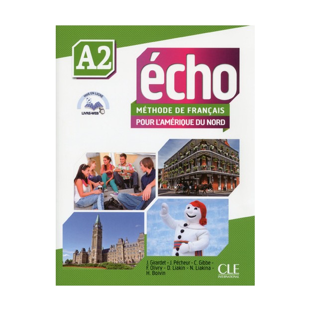 ECHO POUR LAMERIQUE DU NORD A2 METHODE (+ DVD) + LIVRE WEB