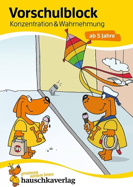 VORSCHULBLOCK AB 5 JAHRE FUR JUNGE UND MADCHEN - KONZENTRATION UND WAHRNEHMUNG PB