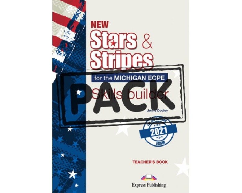 NEW STARS   STRIPES MICHIGAN ECPE 2021 EXAM TCHRS SKILLS BUILDER (+ DIGIBOOKS APP)