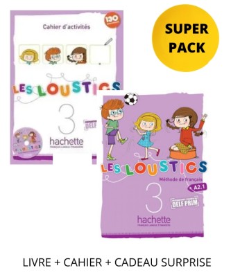 LES LOUSTICS 3 SUPER PACK (LIVRE + CAHIER + CADEAU SURPRISE)