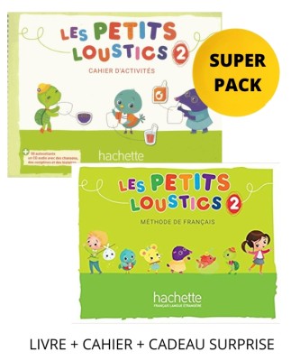 LES PETITS LOUSTICS 2 SUPER PACK (LIVRE + CAHIER + CADEAU SURPRISE)
