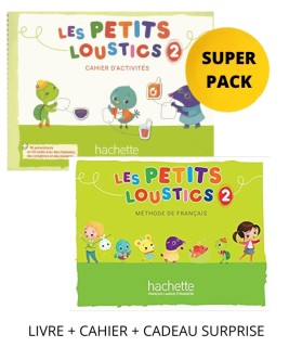 LES PETITS LOUSTICS 2 SUPER PACK (LIVRE + CAHIER + CADEAU SURPRISE)