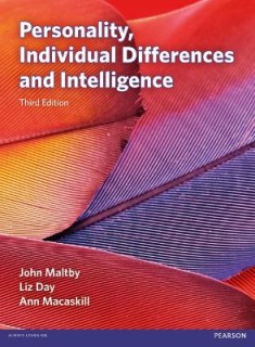 PERSONALITY, INDIVIDUAL DEFFERENCES AND INTELLIGENCE  PB