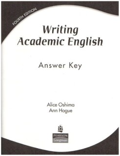 WRITING ACADEMIC ENGLISH ANSWER KEY 4TH ED