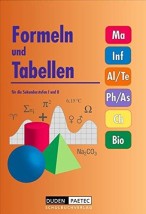 FORMELN UND TABELLEN FUR DIE SEKUNDARSTUFEN I UND II PB