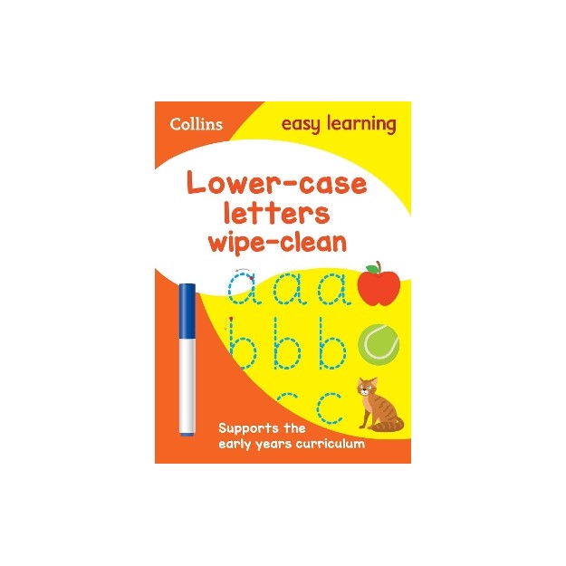 COLLINS EASY LEARNING : LOWER CASE LETTERS AGE 3-5 WIPE CLEAN ACTIVITY BOOK PB