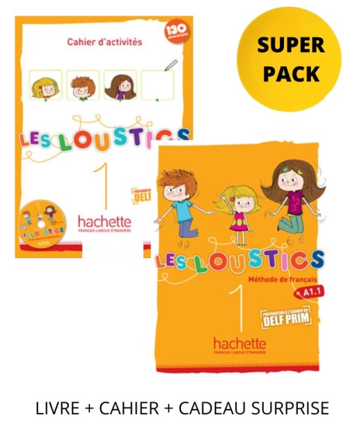 LES LOUSTICS 1 SUPER PACK (LIVRE + CAHIER + LEXIQUE + CADEAU SURPRISE)