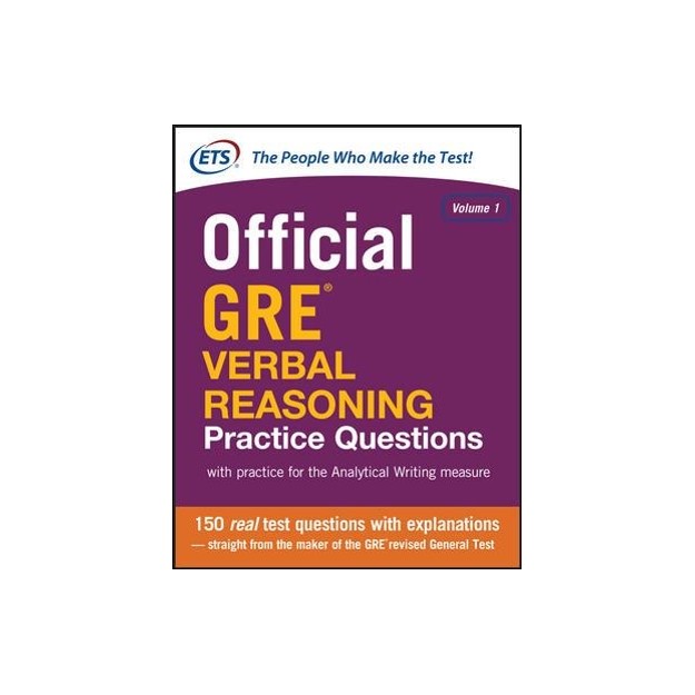 OFFICIAL GRE VERBAL REASONING PRACTICE QUESTIONS: 1 PB