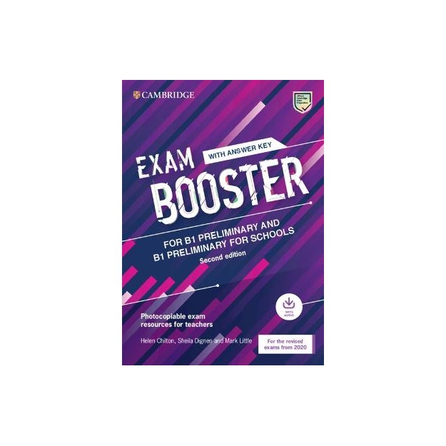 CAMBRIDGE ENGLISH EXAM BOOSTER PRELIMINARY   PRELIMINARY FOR SCHOOLS (+ AUDIO) W/A - FOR 2020 EXAMS