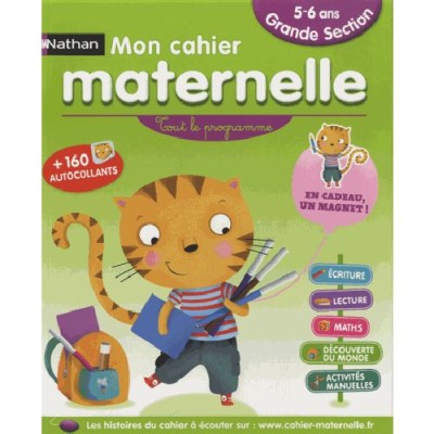 MON CAHIER DECOLE MATERNELLE GRANDE SECTION (5-6 ANS)