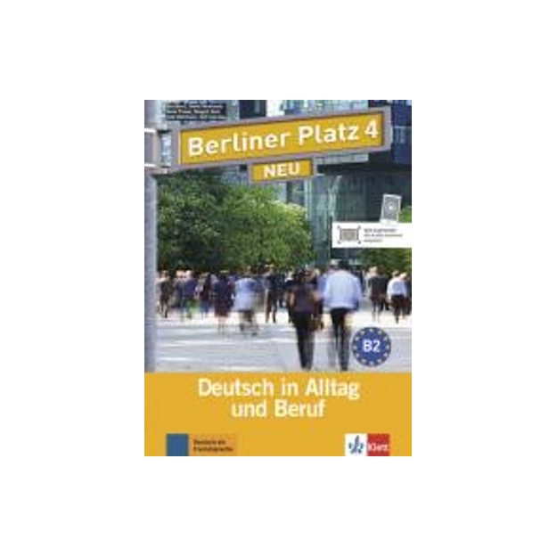 BERLINER PLATZ 4 KURSBUCH + ARBEITSBUCH (+ AUDIO CDS (2)) NEU