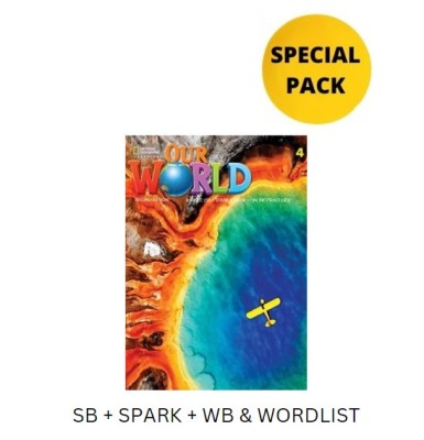 OUR WORLD 4 SPECIAL PACK FOR GREECE (SB + SPARK + WB   WORDLIST) BRIT. ED 2ND ED