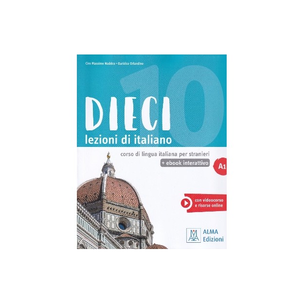 DIECI LEZIONI DI ITALIANO A1 LIBRO (+ E-BOOK)