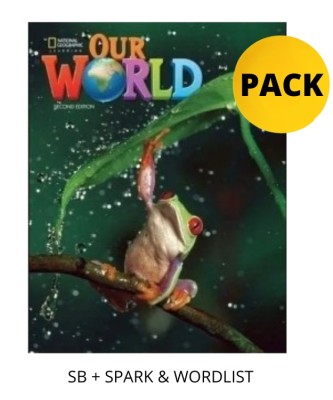 OUR WORLD 1 PACK FOR GREECE (SB + SPARK   WORDLIST) BRIT. ED 2ND ED