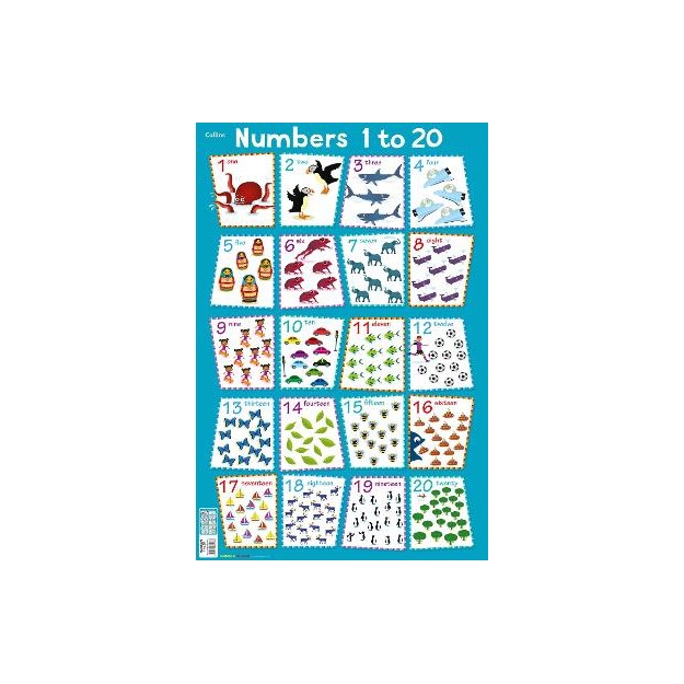 NUMBERS 1 - 20 (COLLINS CHILDREN’S POSTER)