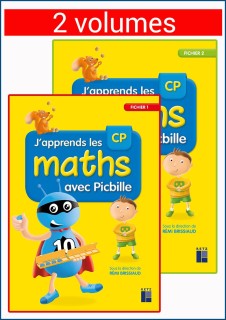 JAPPRENDS LES MATHS AVEC PICBILLE CP - 2 VOLUMES SOUS BLISTER
