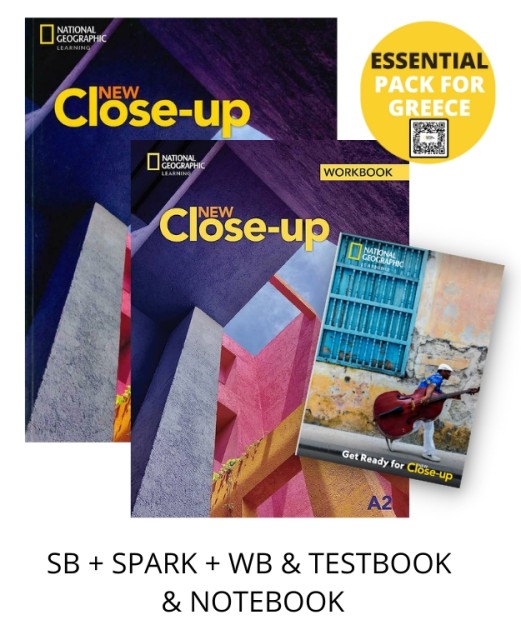 NEW CLOSE-UP A2 ESSENTIAL PACK FOR GREECE (SB + SPARK + WB   TESTBOOK   NOTEBOOK)