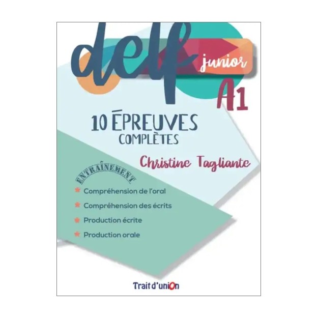 DELF JUNIOR A1 10 EPREUVES COMPLETES CD