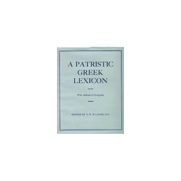 A PATRISTIC GREEK LEXICON  HC