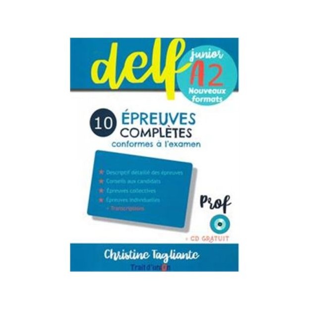 NOUVEAU DELF JUNIOR A2 10 EPREUVES COMPLETES PROFESSEUR