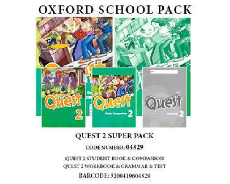 QUEST 2 SUPER PACK (SB +WB + GRAMMAR +COMPANION +TEST)- 04829