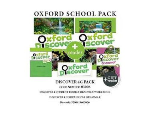 OXFORD DISCOVER 4 G PACK (SB + WB + GRAMMAR + COMPANION + READER + GIFT VOUCHER) - 03006
