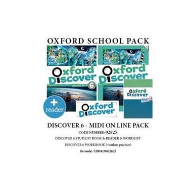 OXFORD DISCOVER 6 PACK MIDI ONLINE (SB + WB WITH ONLINE PRACTICE + WORDLIST + READER) - 02825