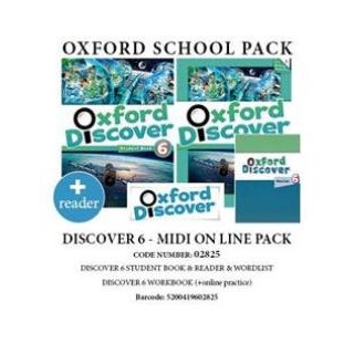 OXFORD DISCOVER 6 PACK MIDI ONLINE (SB + WB WITH ONLINE PRACTICE + WORDLIST + READER) - 02825