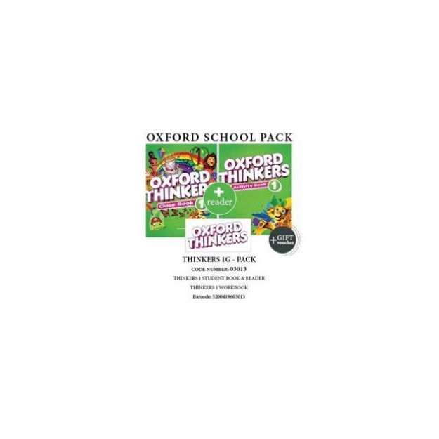 OXFORD THINKERS 1G PACK (SB + WB + READER + GIFT VOUCHER) - 03013