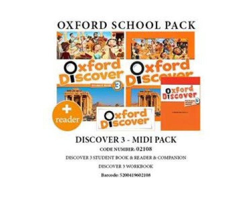OXFORD DISCOVER 3 PACK MIDI (SB+ WB+ COMPANION+ READER) - 02108