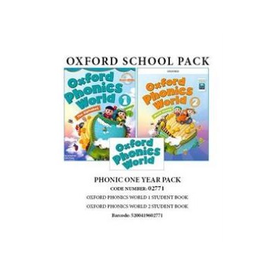 PHONIC ONE YEAR PACK (OXFORD PHONICS WORLD 1 SB+ OXFORD PHONICS WORLD 2 SB) - 02771