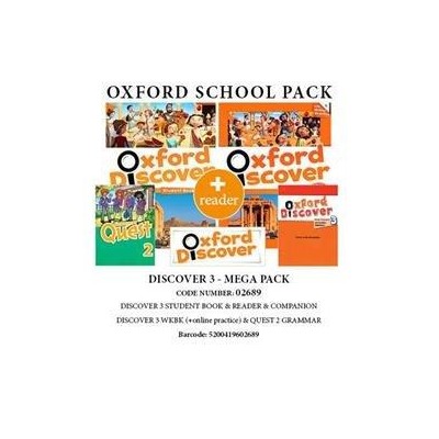 OXFORD DISCOVER 3 PACK MEGA (SB + WB (+ ONLINE PRACTICE)+ QUEST 2 GRAMMAR+ COMPANION + READER) - 02689