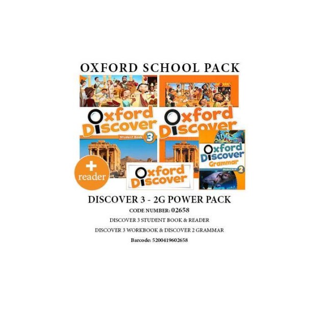 OXFORD DISCOVER 3 - 2G POWER PACK (SB+ WB+ READER+ DISCOVER 2 GRAMMAR) - 02658