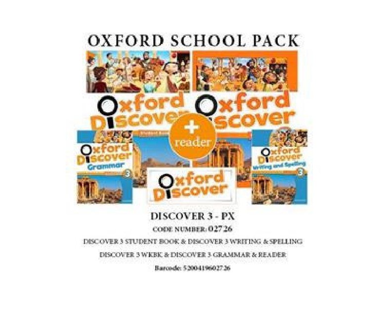 OXFORD DISCOVER 3 PACK PX (SB + WB + READER + WRITING   SPELLING + READER) - 02726