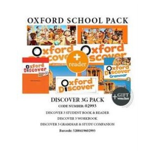 OXFORD DISCOVER 3 G PACK (SB + WB + GRAMMAR + COMPANION + READER + GIFT VOUCHER) - 02993