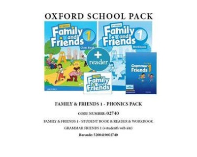 FAMILY AND FRIENDS 1 PHONICS PACK (SB+ WB+ OXFORD PHONICS WORLD 2+ GRAMMAR FRIENDS 1 READER) - 02740 2ND ED